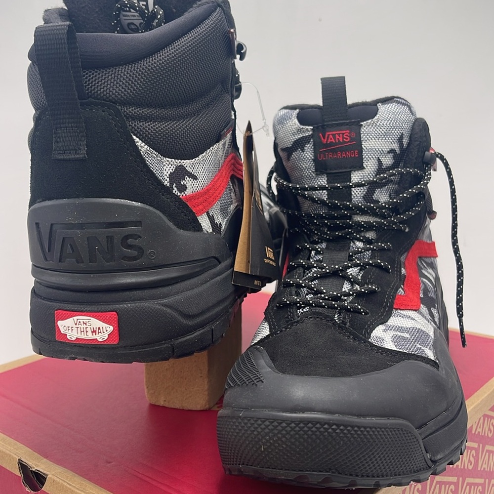 Vans Men’s Black Red High-Top Sneakers Boots Ultrarange Exo
Arctic Camo Black - Picture 8 of 16